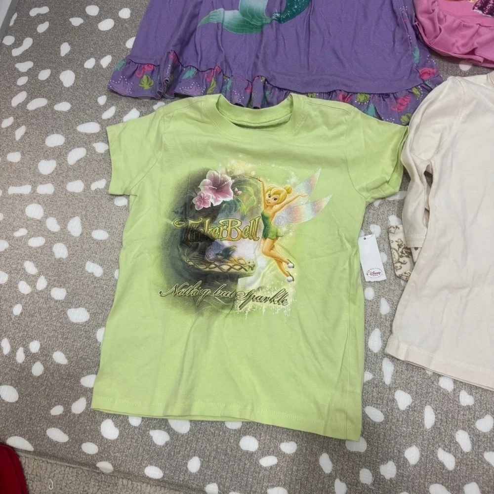 Vintage y2k Disney Store princesses fairies tinkerbell ariel tee girls dress top